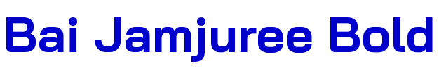 Bai Jamjuree Bold フォント